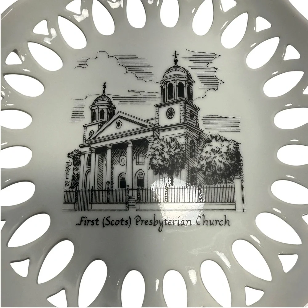 Vintage Christmas in Charleston SC Churches Collector Plates Set of 5 China Hall
